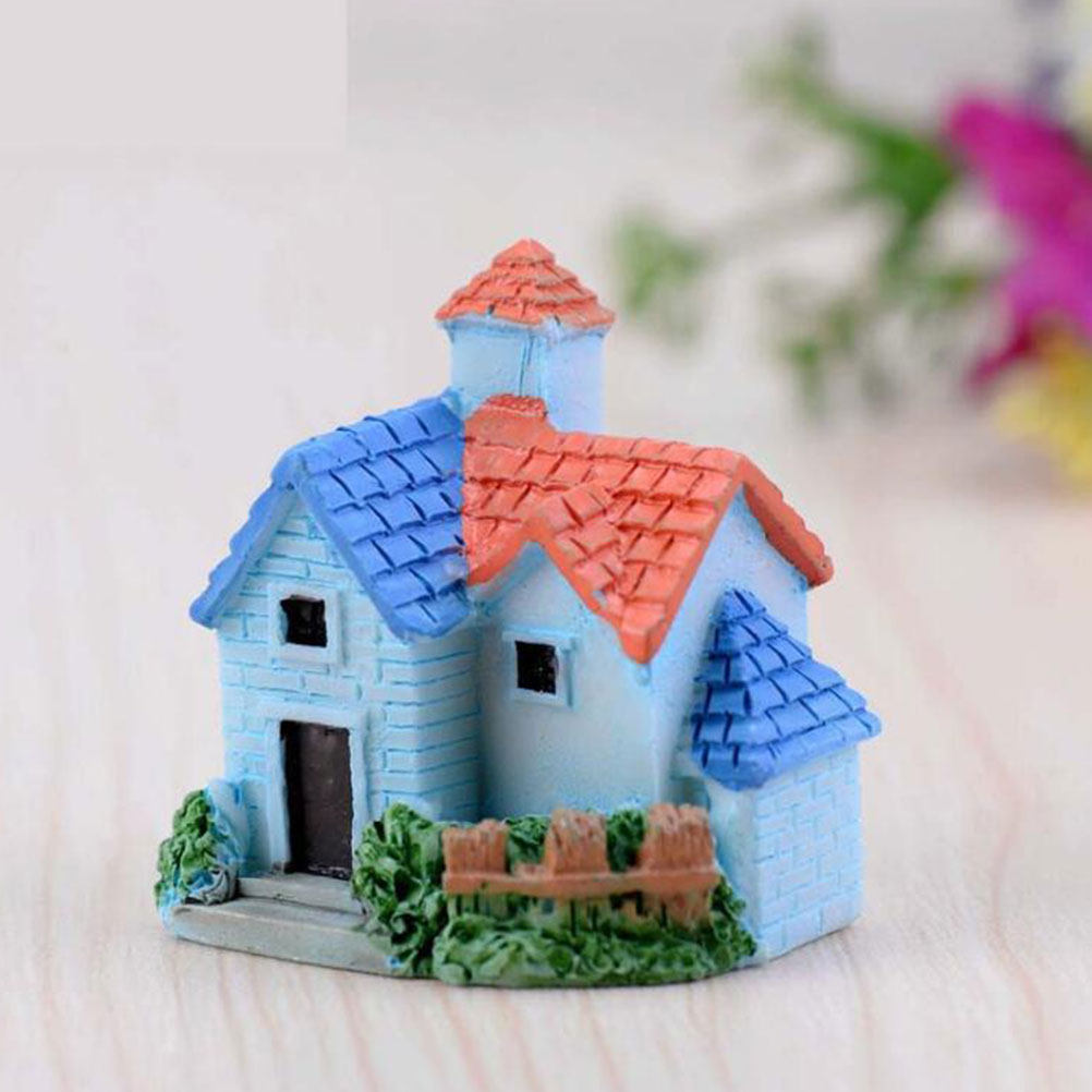 Bonsai Garden House - منزل مصغر من الراتنج للديكور المنزلي،