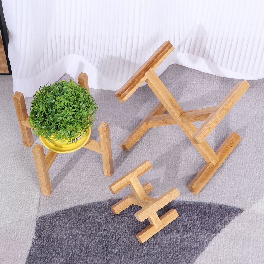 حامل أصيص زهور خشبي قائم على ا - مراجعة Bonsai Garden Stand وسعره