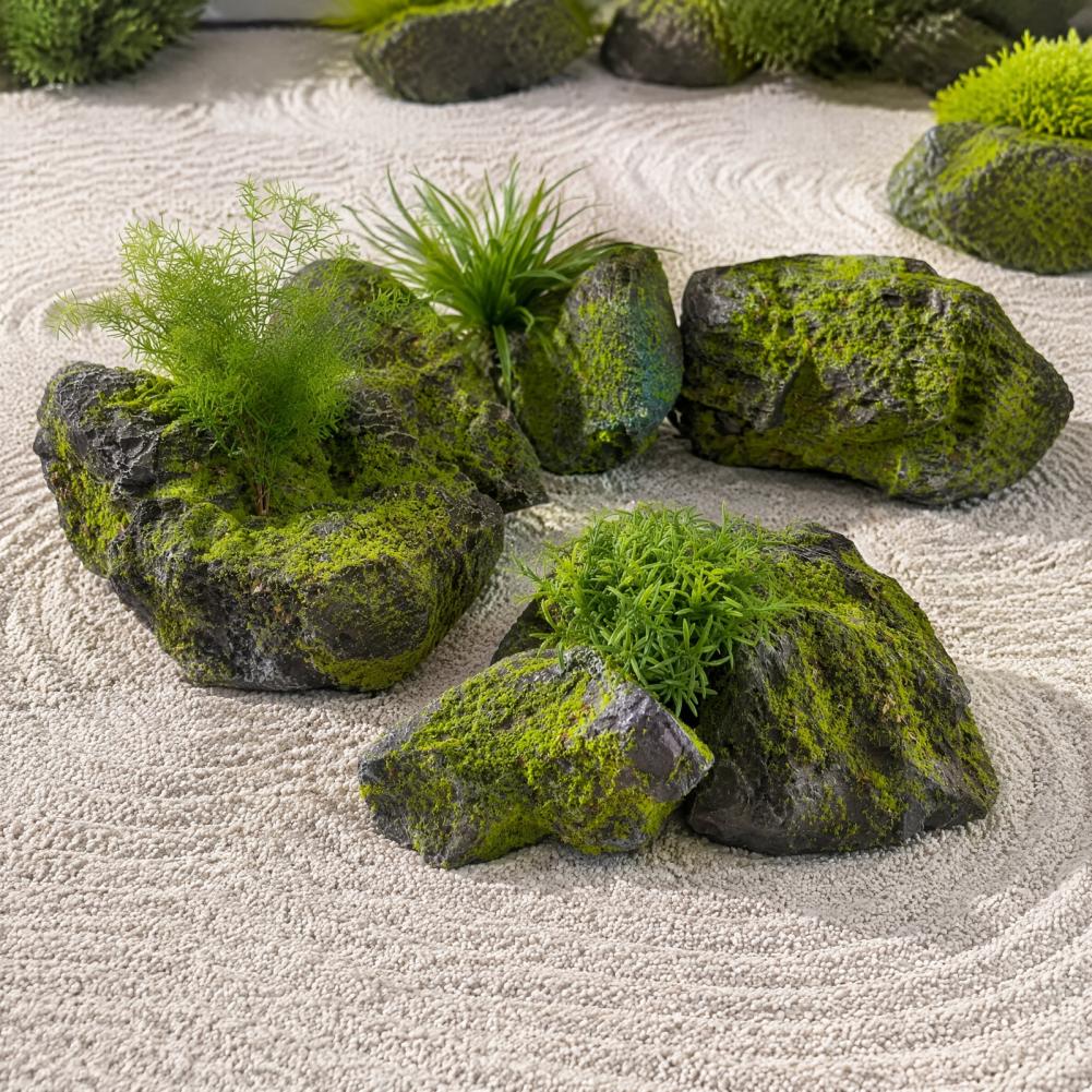 صخور طحلب صناعية خفيفة الوزن ل - مراجعة Bonsai Garden Backyard وسعره