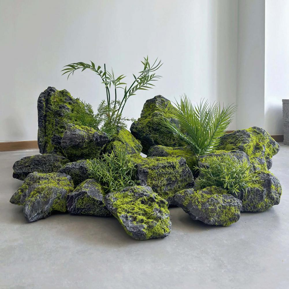 صخور طحلب صناعية خفيفة الوزن ل - مراجعة Bonsai Garden Backyard وسعره