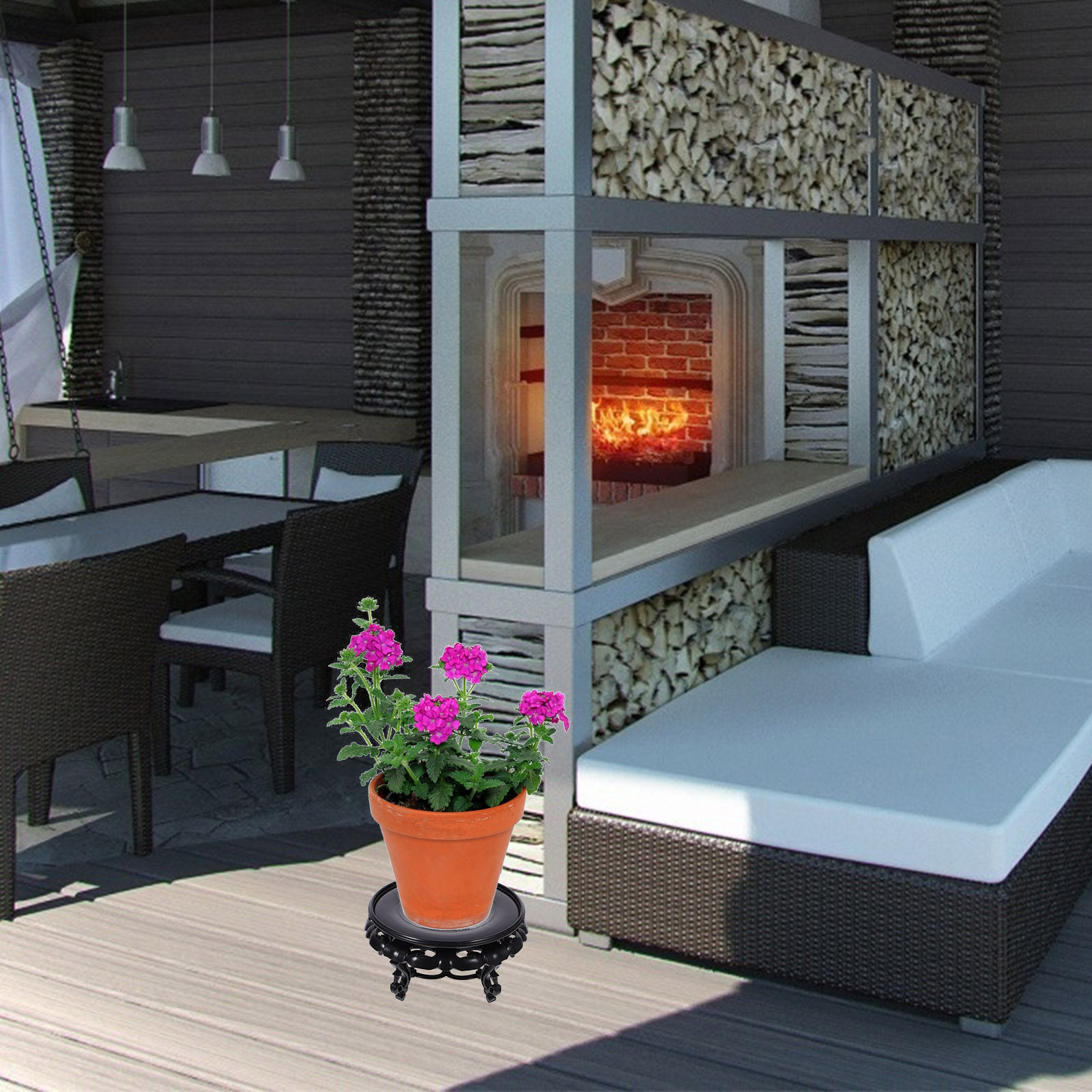 حامل عرض من الراتنج للنباتات ا - مراجعة Bonsai Garden Stand وسعره