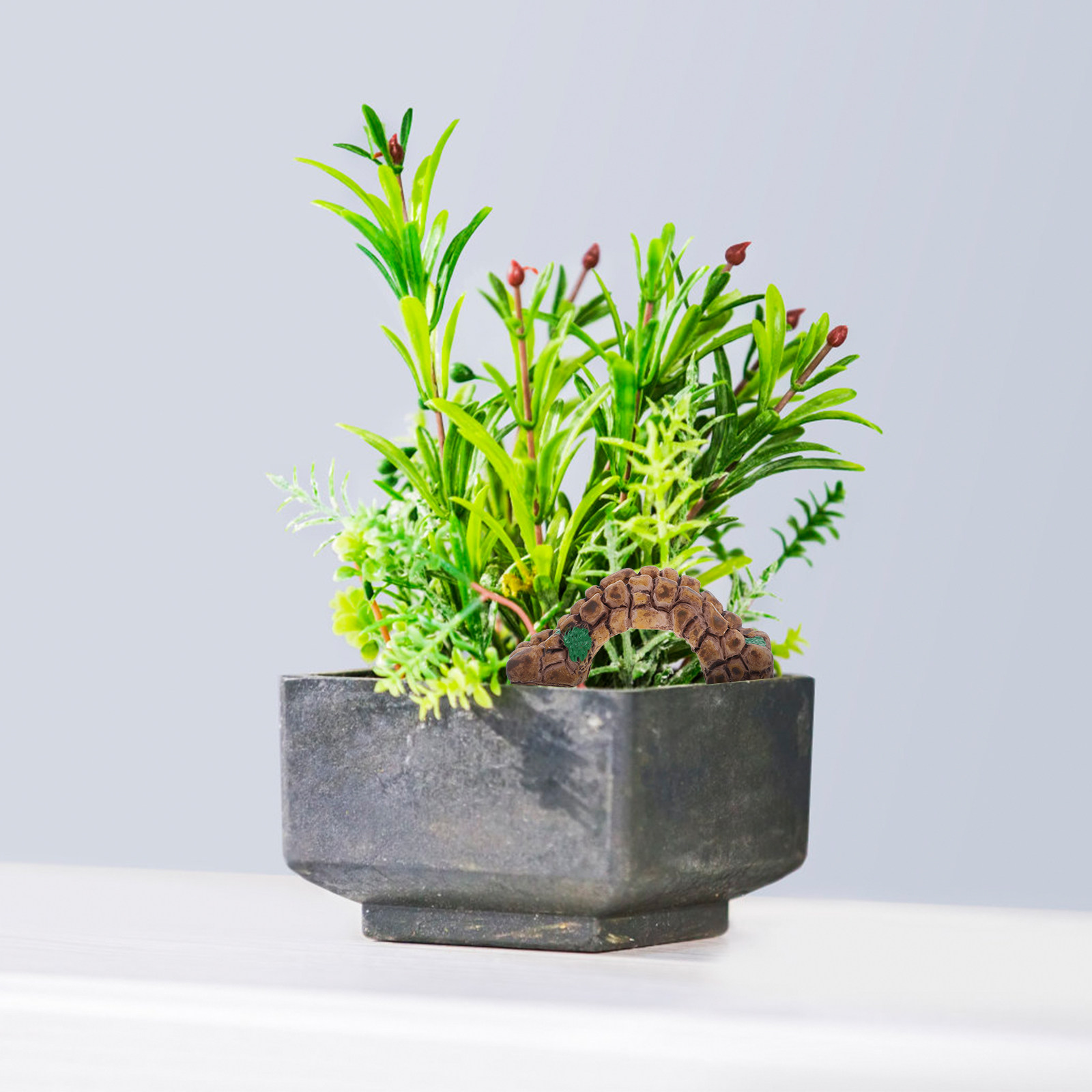 6 قطع من زينة المناظر الطبيعية - مراجعة Bonsai Garden Desk وسعره